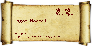 Magas Marcell névjegykártya